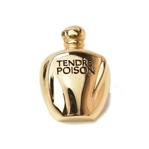 Christian Dior Tendre Poison Perfume Bottle Motif Gold Brooch Pin